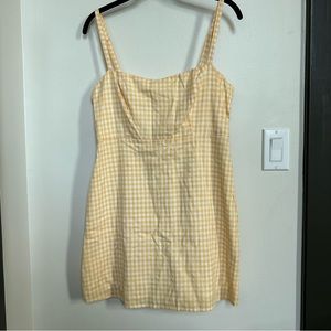 Gingham mini dress